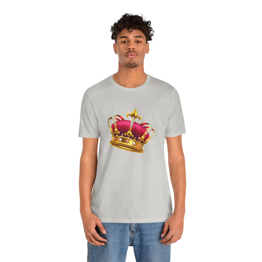 Unisex Jersey Short Sleeve Tee - Monarchy Rich British Royal Crown Design