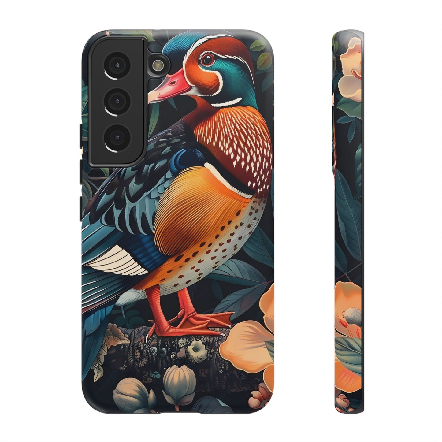 Vibrant Phone Case with Artistic Bird Design, Nature Lover Gift, Wildlife Enthusiast Accessory, Floral Tech Case, Unique Mobile Cover