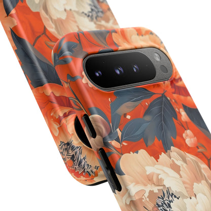 Floral Tough Case, Durable Floral Phone Case, Stylish Protection Case, Gift for Her, Spring Accessories, Mother’s Day Gift