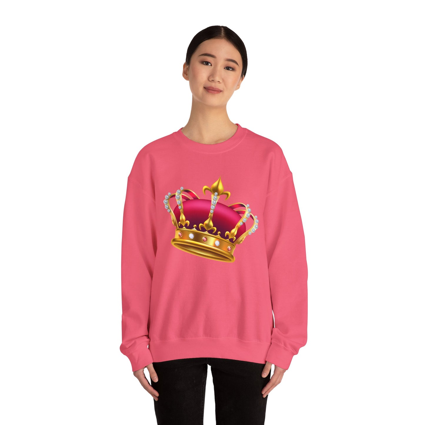 Unisex Heavy Blend™ Crewneck Sweatshirt - British Royal Crown - Symbol of Regal Elegance and Authority