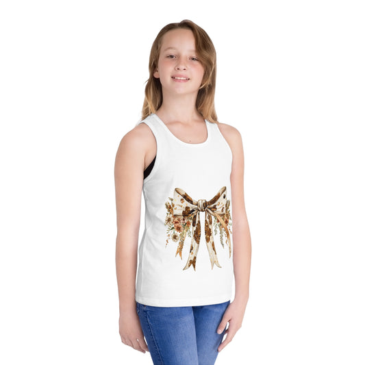 Floral Bow Kids' Tank Top - Cute Summer Style