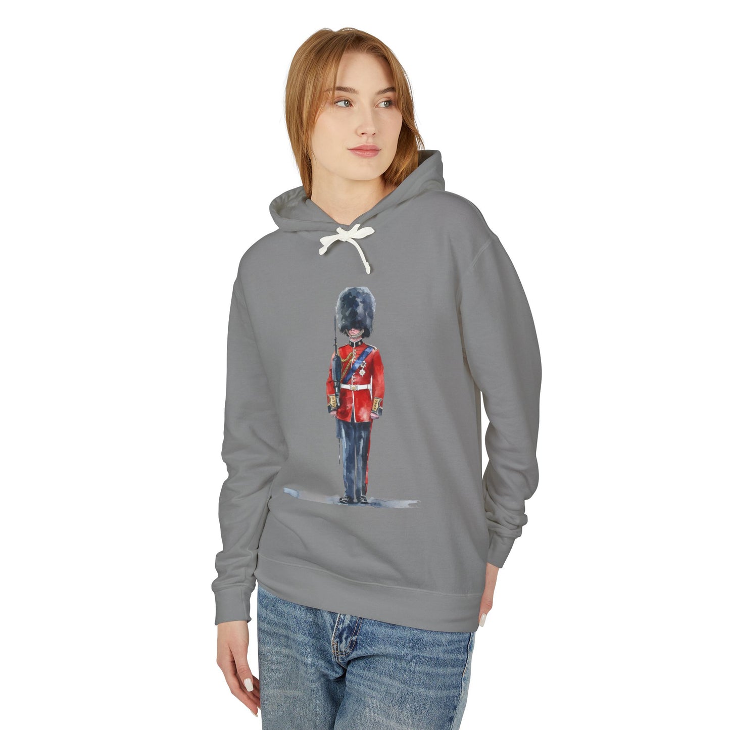 Unisex Lightweight Hooded Sweatshirt - Historic and Iconic - The British Soldier in Red