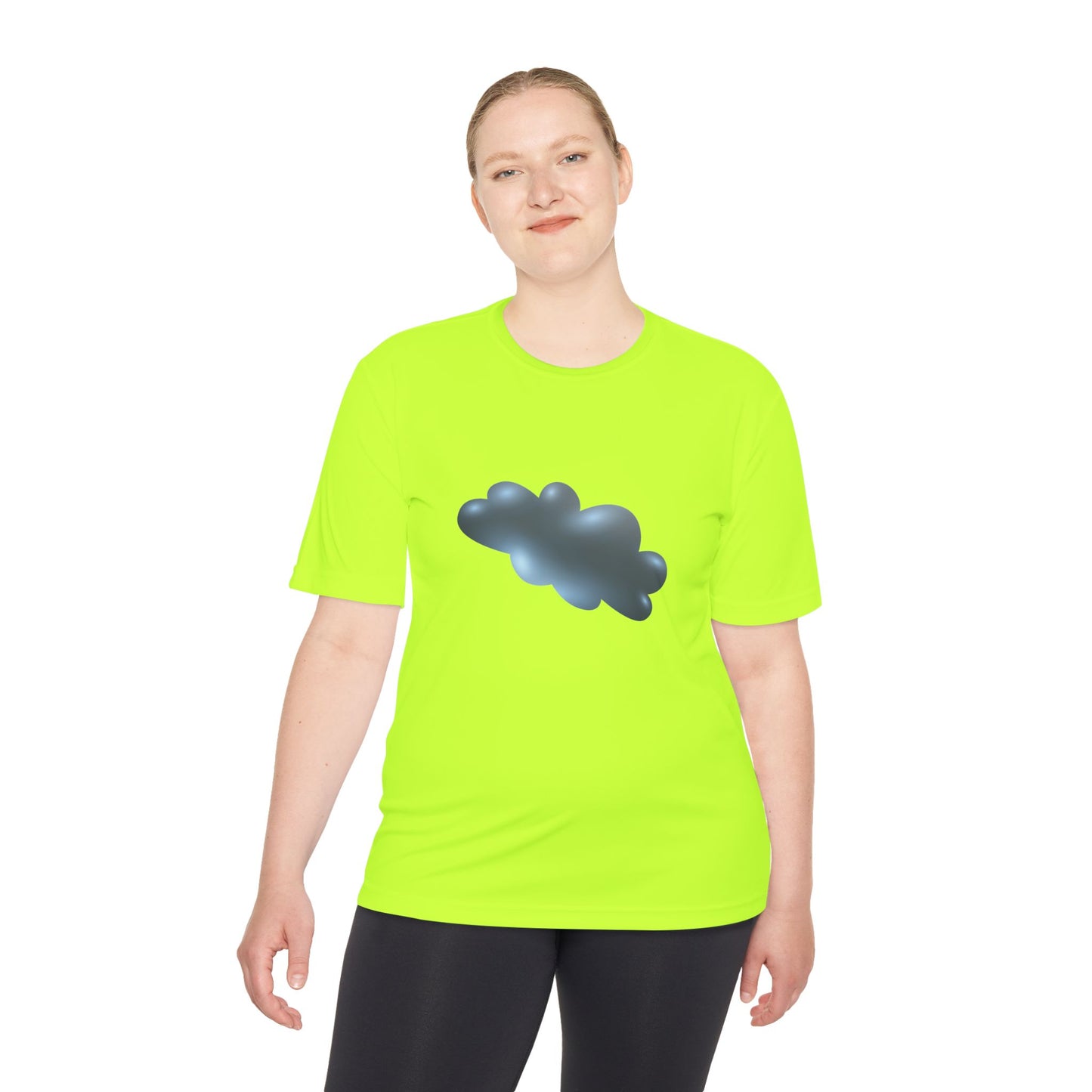 Unisex Moisture Wicking Tee - Dreamy Sky and Clouds Illustration