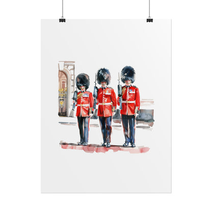 London Guard Roll-Up Posters, British Soldier Art Prints, Home Decor, Travel Gifts, Wall Art for Various Occasions