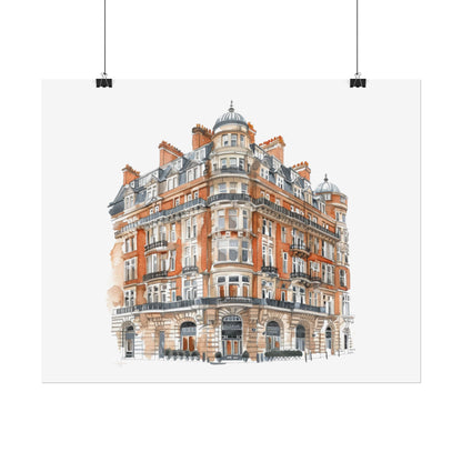 Elegant Architectural Rolled Posters, Art Prints for Home Decor, Gift for Housewarming, Wall Art for Living Room, Unique Art Decor