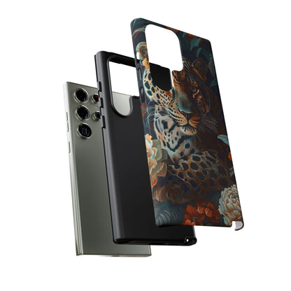 Wildlife Phone Case with Leopard Design | Tough Cases, Animal Prints, Floral Phone Cover, Gift for Nature Lovers, Unique Phone Accessories