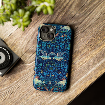 Elegant Bird Pattern Phone Case | Nature Lover Gift, Stylish Mobile Cover, Floral Design, Eco-Friendly, Unique Cell Phone Protector