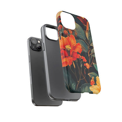 Tough Floral Phone Case | Tropical Vibe, Gift for Nature Lovers, Summer Beach Accessory, Floral Pattern, Trendy Phone Accessories