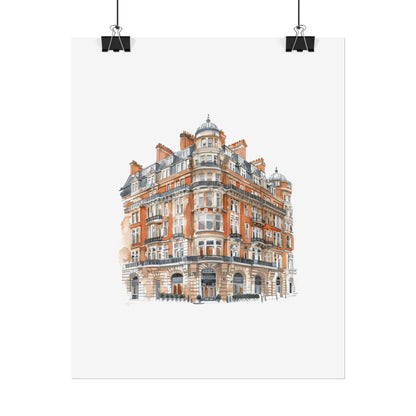 Elegant Architectural Rolled Posters, Art Prints for Home Decor, Gift for Housewarming, Wall Art for Living Room, Unique Art Decor