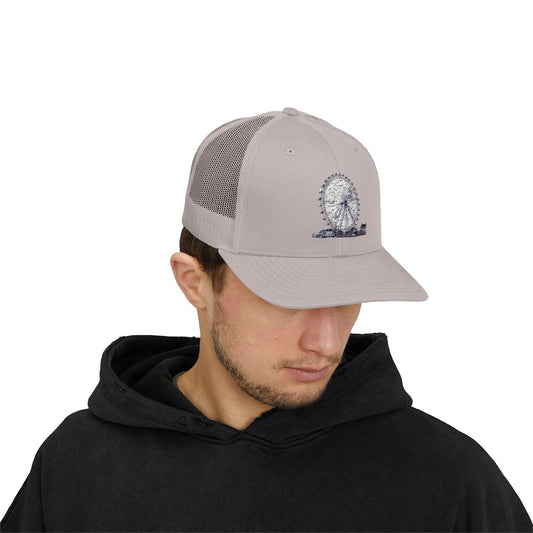 Ferris Wheel Snapback Trucker Cap - Perfect for Festivals, Amusement Parks, Travel, Adventure Lovers, Summer Vibes