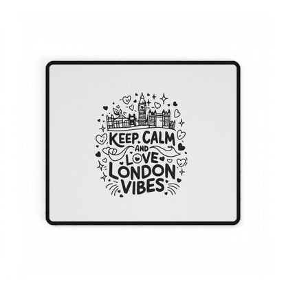 Keep Calm Love London Desk Mat, Workspace Decor, Office Accessory, Gift for Home Office, Desk Organizer, Student Essentials