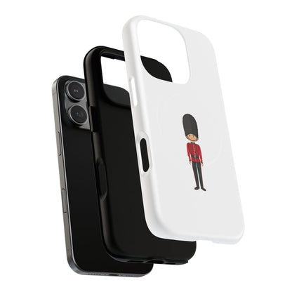Guard Themed Magnetic Phone Case, Cute Soldier Design, Gift for Kids, Unique Gadget Accessory, Fun Phone Cover