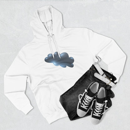 Three-Panel Fleece Hoodie - Serene Cloudscape - Dreamy Cloud Design