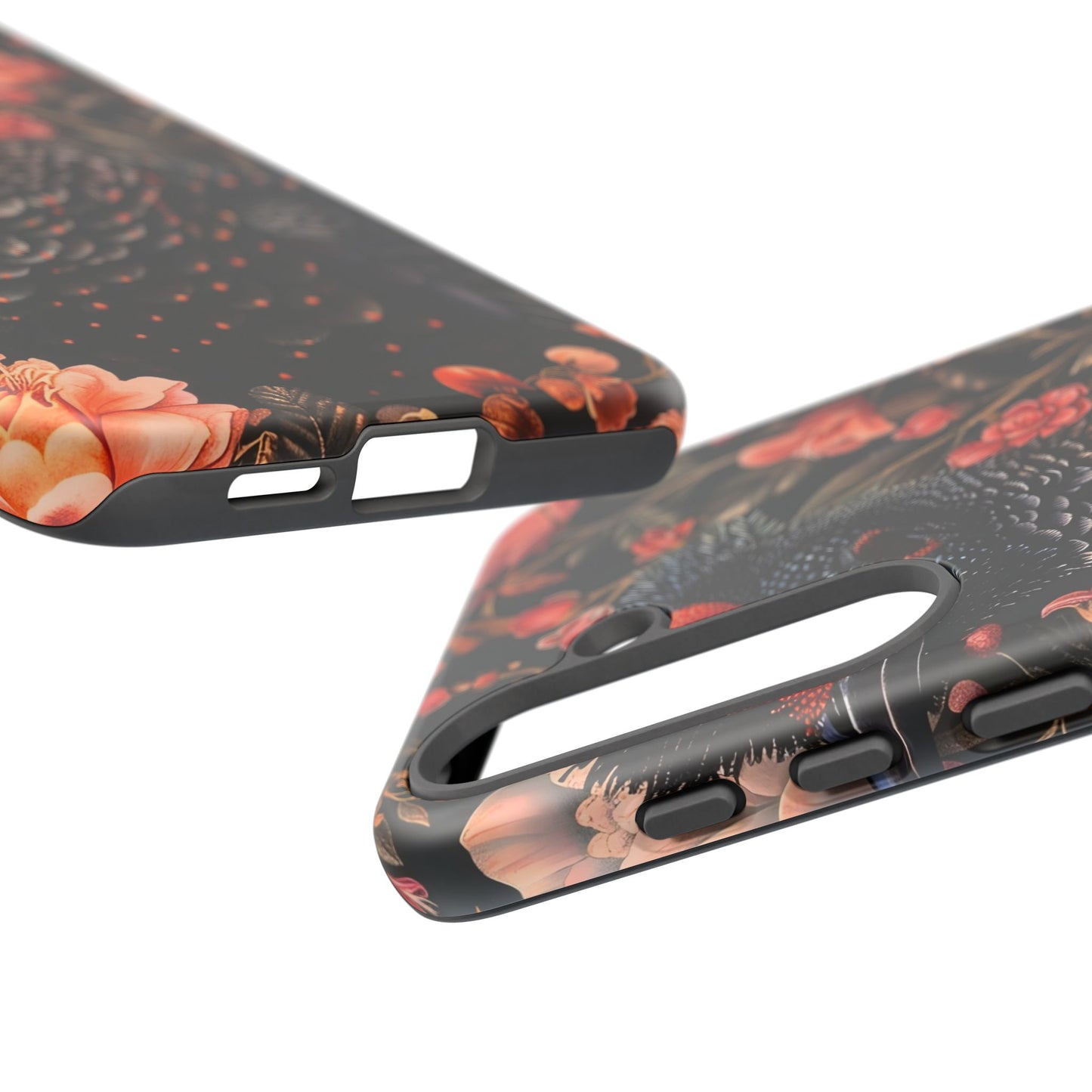 Tough Cases: Floral Design Phone Case, Stylish Protection for Your Phone, Unique Gift for Bird Lovers, Vibrant Floral Art, [...]