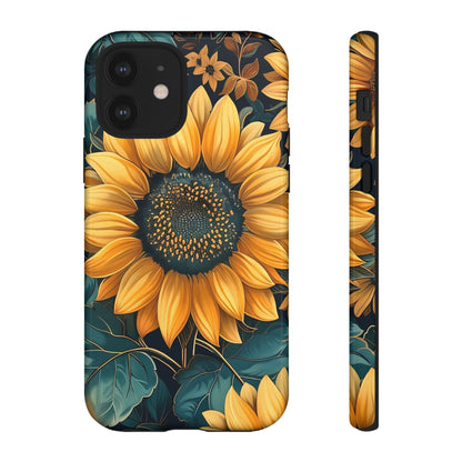 Sunflower Phone Case - Bright Floral Design, Stylish Tough Cover for Sunflower Lovers, Gift for Plant Enthusiasts, Mom Gift, Nature Lovers