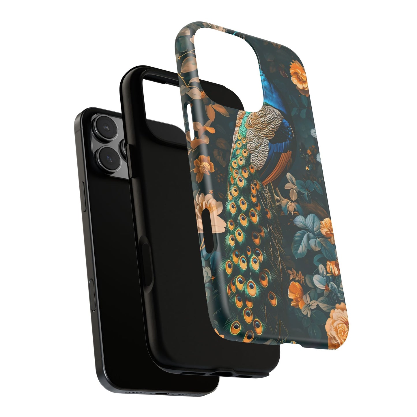 Peacock Phone Case - Elegant Floral Design, Tough Case for Protection, Unique Gift for Nature Lovers, Stylish Accessory, Eco-Friendly
