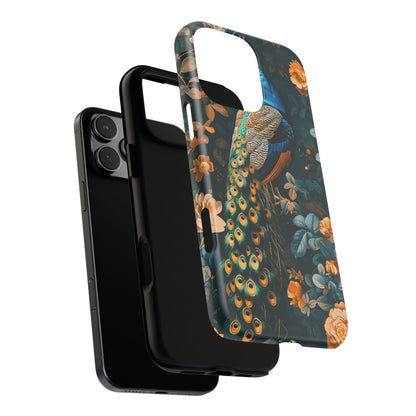 Peacock Phone Case - Elegant Floral Design, Tough Case for Protection, Unique Gift for Nature Lovers, Stylish Accessory, Eco-Friendly