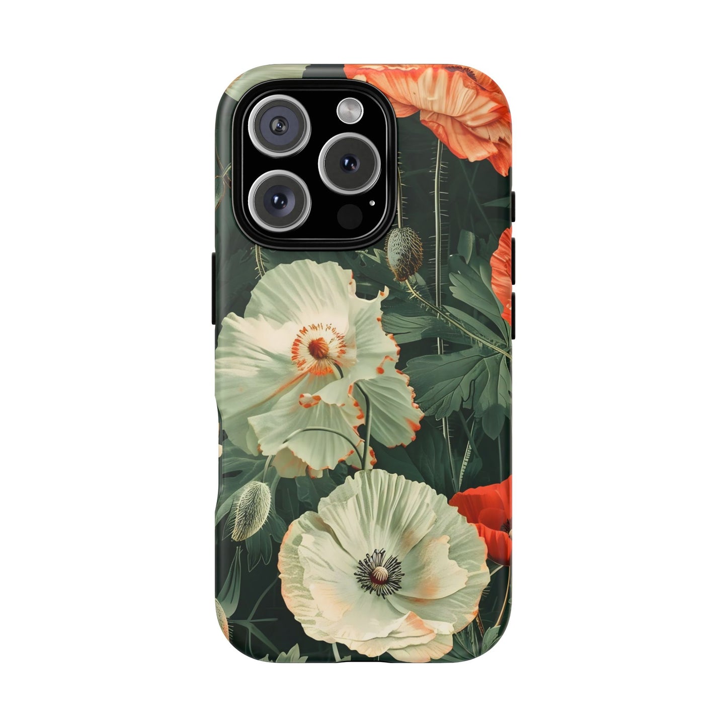 Floral Phone Case - Tough Cases, Botanical Design, Gift for Friends, Trendy Mobile Cover, Personalized Phone Accessory