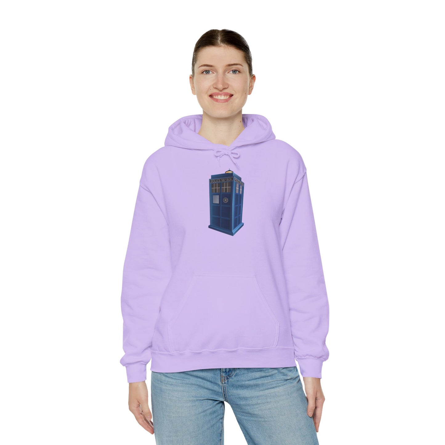 Unisex Heavy Blend™ Hooded Sweatshirt - British Police Public Call Box - Iconic TARDIS