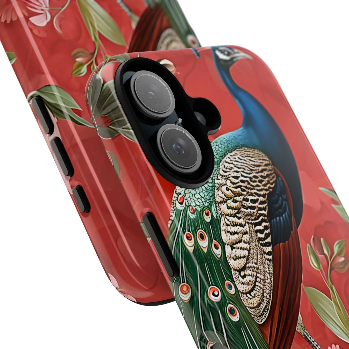 Peacock Tough Phone Case | Stylish Phone Cover, Unique Gift for Nature Lovers, Phone Accessory, Vibrant Floral Design