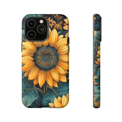Sunflower Phone Case - Bright Floral Design, Stylish Tough Cover for Sunflower Lovers, Gift for Plant Enthusiasts, Mom Gift, Nature Lovers