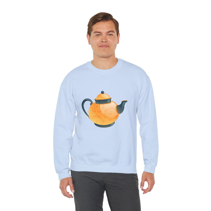 Unisex Heavy Blend™ Crewneck Sweatshirt Trendy - Classic British Tea Kettle