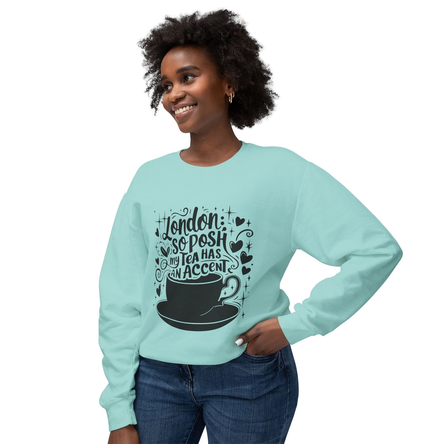 Unisex Lightweight Crewneck Sweatshirt - London's Nostalgic Tea