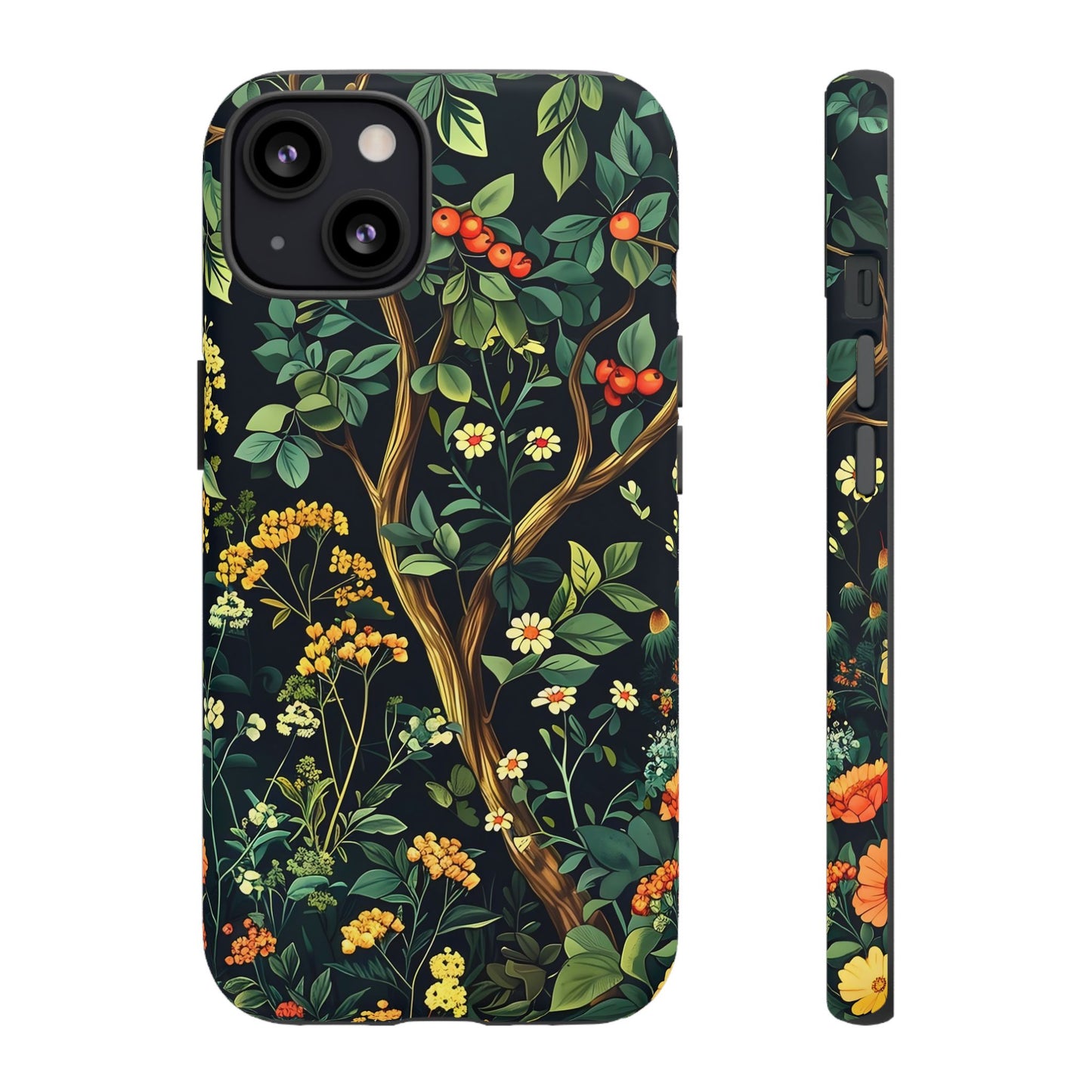 Floral iPhone Case, Nature Inspired Tough Case, Botanical Phone Cover, Eco-Friendly Gift, Unique Floral Design