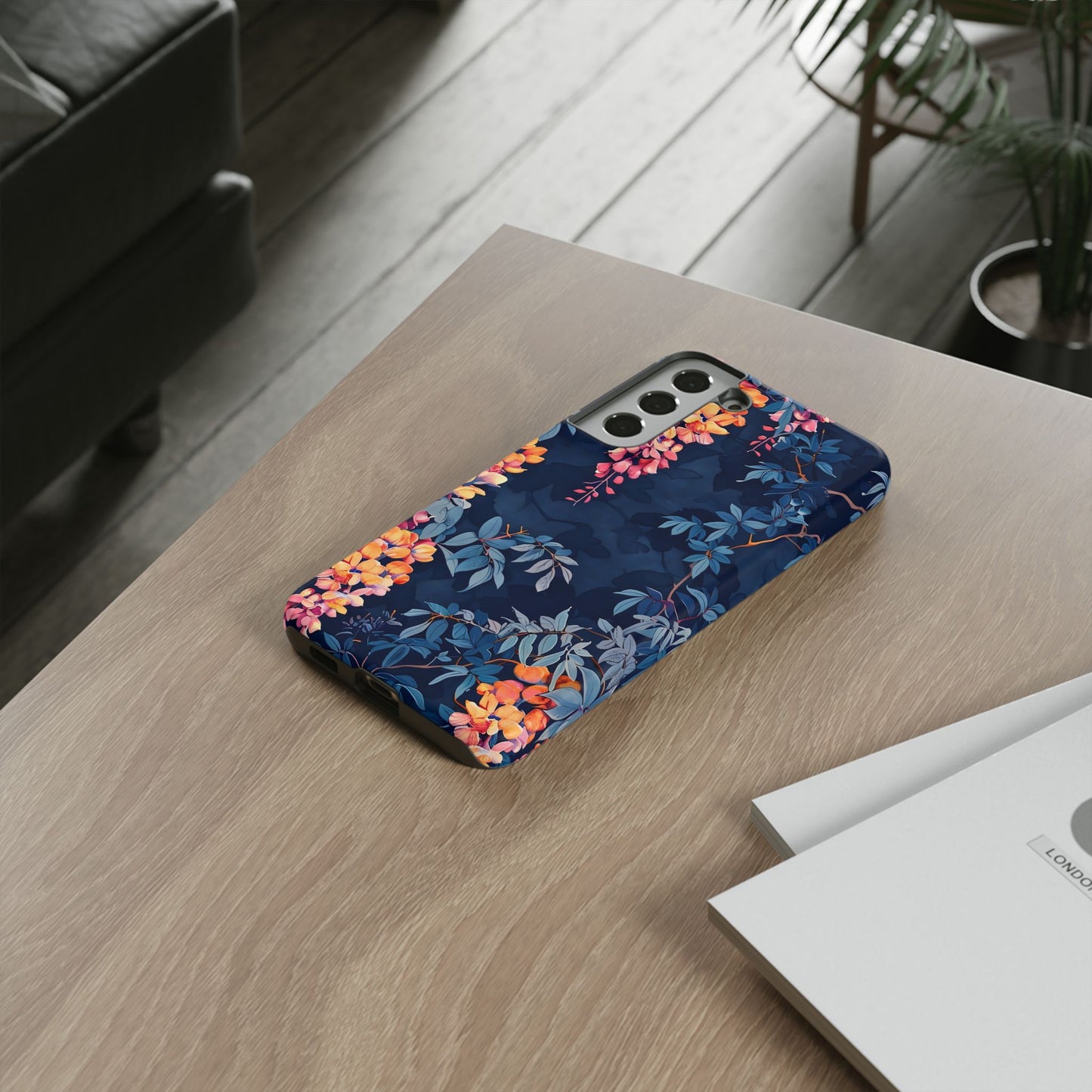 Floral iPhone Case, Tough Phone Cover, Gift for Her, Nature Lover Accessory, Spring Decor, Unique Floral Design