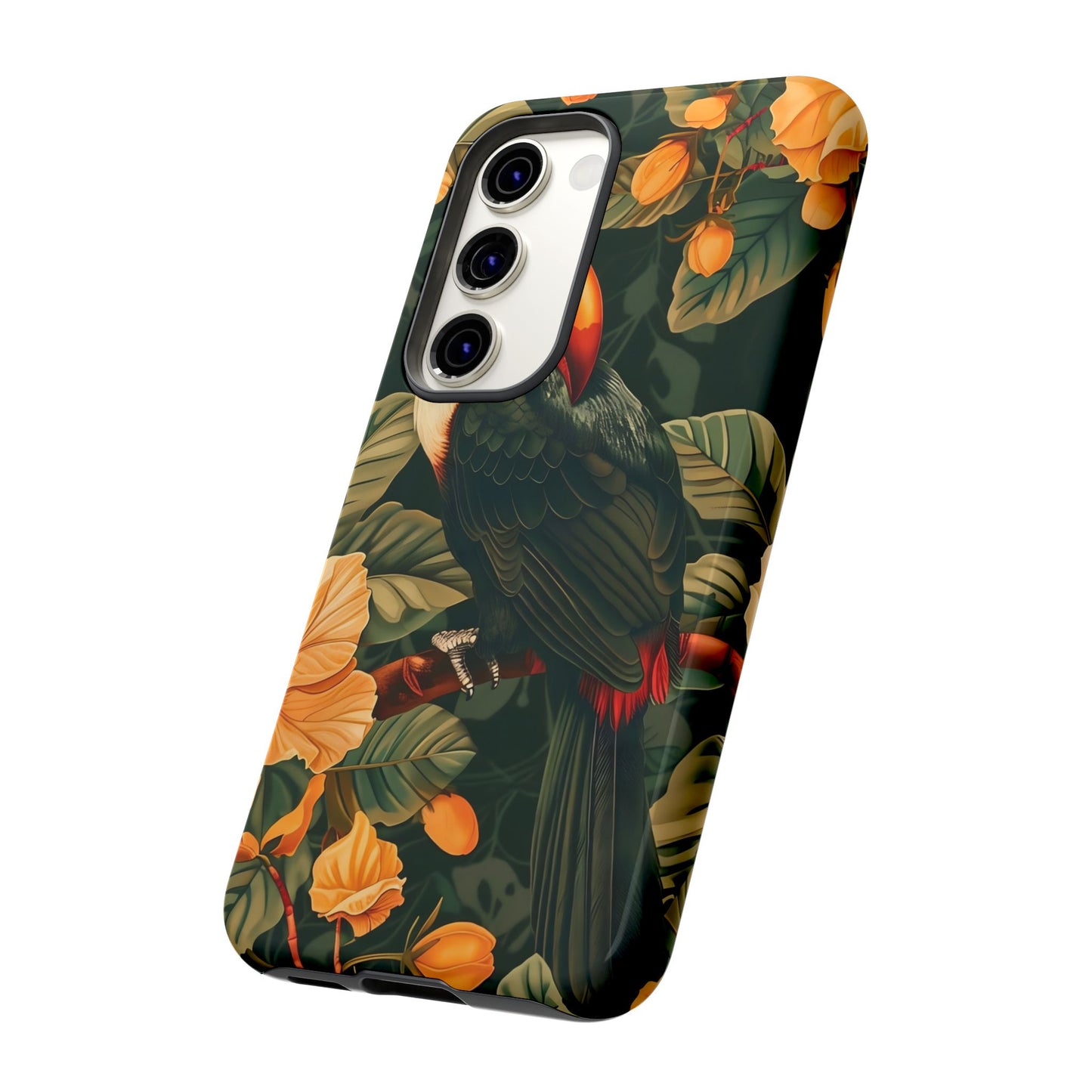 Tropical Toucan Phone Case, Exotic Bird Cover, Nature Lover Gift, Eco-Friendly Design, Customizable Tech Accessory
