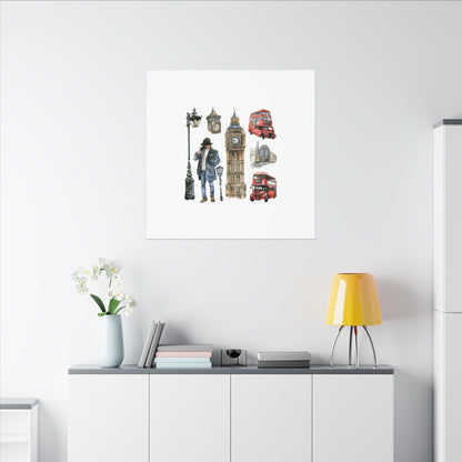 Canvas Art Print, London Skyline, Home Decor, Wall Art, Gift Idea, Travel Memories, Modern Wall Art