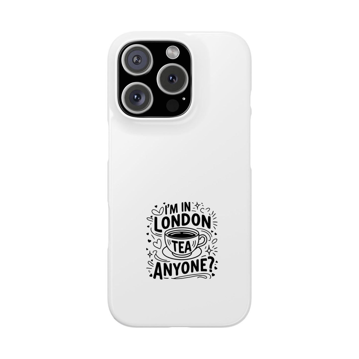 Stylish Slim Phone Cases for Tea Lovers, Personalized Phone Covers, London-Themed Gifts, Birthday, Travel Accessories, Trendy Phone [...]