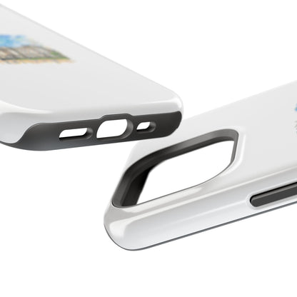 Artistic Magnetic Phone Case, Custom Tough Case, Unique Phone Cover, Gift for Travelers, Landscape Design, Protective Case