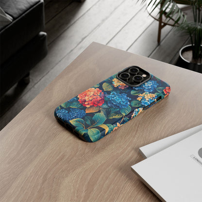 Floral Phone Case, Stylish Tough Case for Gardener Gift, Flower Lover Accessory, Pretty Floral Design, Protective Case
