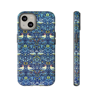 Bird and Floral Pattern Phone Case, Tough Cases, Gift for Nature Lovers, Eco-friendly, Custom Phone Accessories, All-Occasion