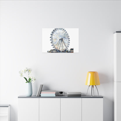 London Eye Canvas Print, Wall Art Decor, Travel Gift, Home Decoration, Unique Art Piece