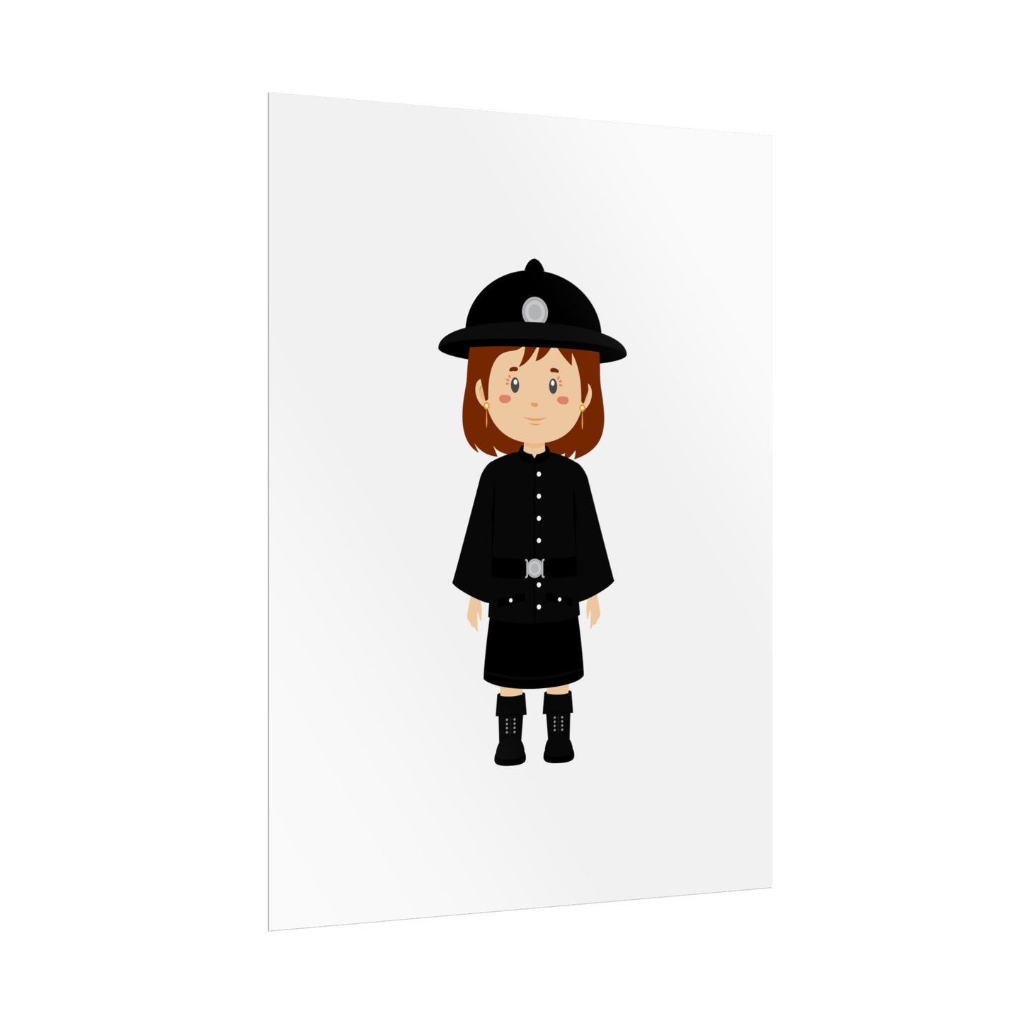 Charming Firefighter Rolled Posters for Kids' Rooms, Playful Wall Art, Fire Safety Decor, Kids' Gifts, Educational Prints