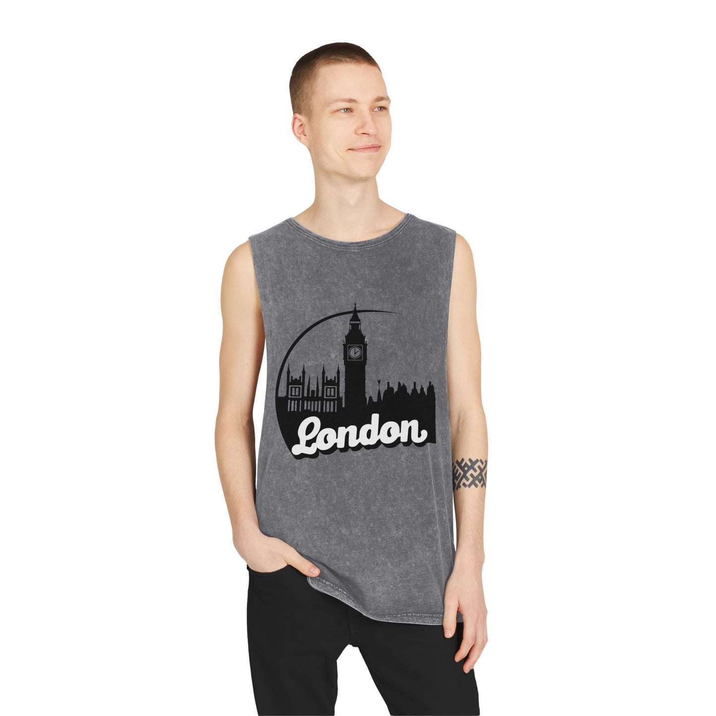 Unisex Stonewash Tank Top - Pretty London