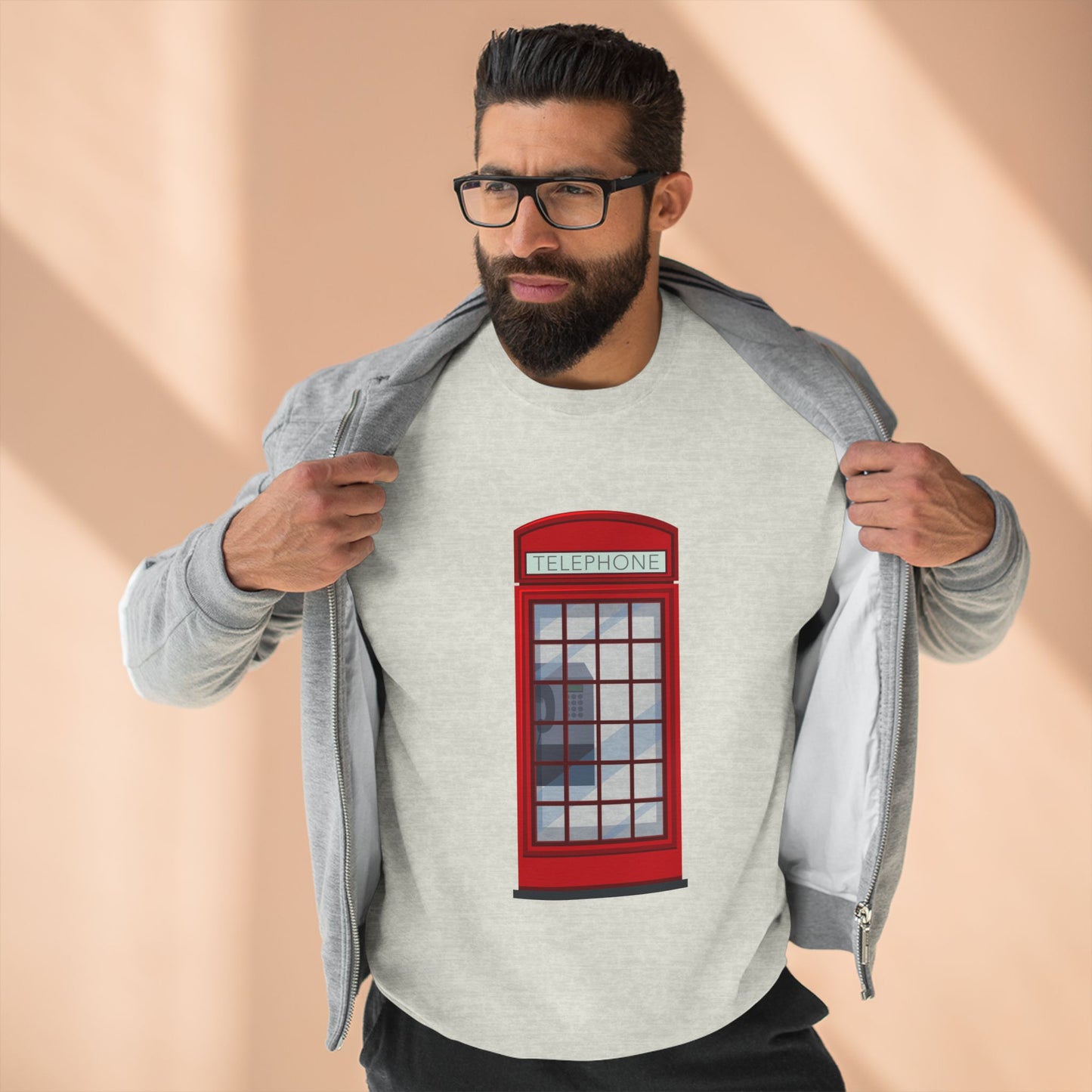 Unisex Crewneck Sweatshirt - Iconic British Public Telephone