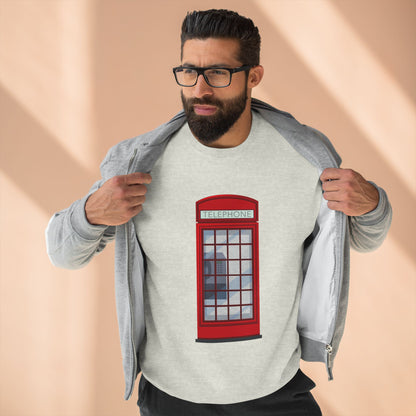 Unisex Crewneck Sweatshirt - Iconic British Public Telephone