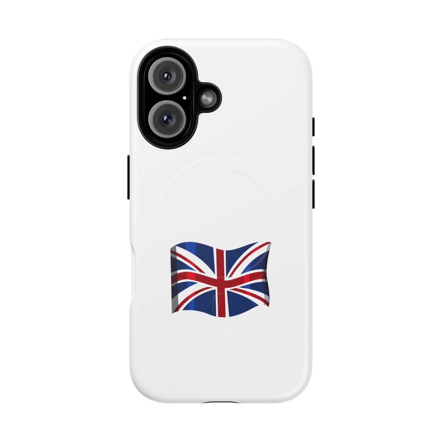 Durable Magnetic Phone Case, UK Flag Design, Protective Cover for iPhone, Stylish Gift for Travelers, Customizable Design