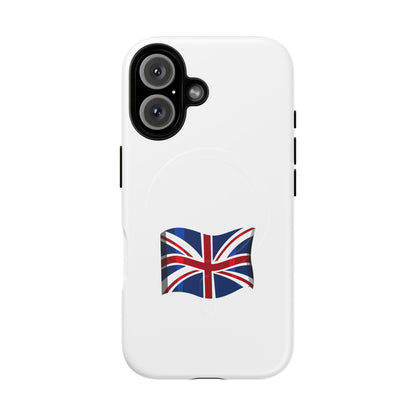 Durable Magnetic Phone Case, UK Flag Design, Protective Cover for iPhone, Stylish Gift for Travelers, Customizable Design