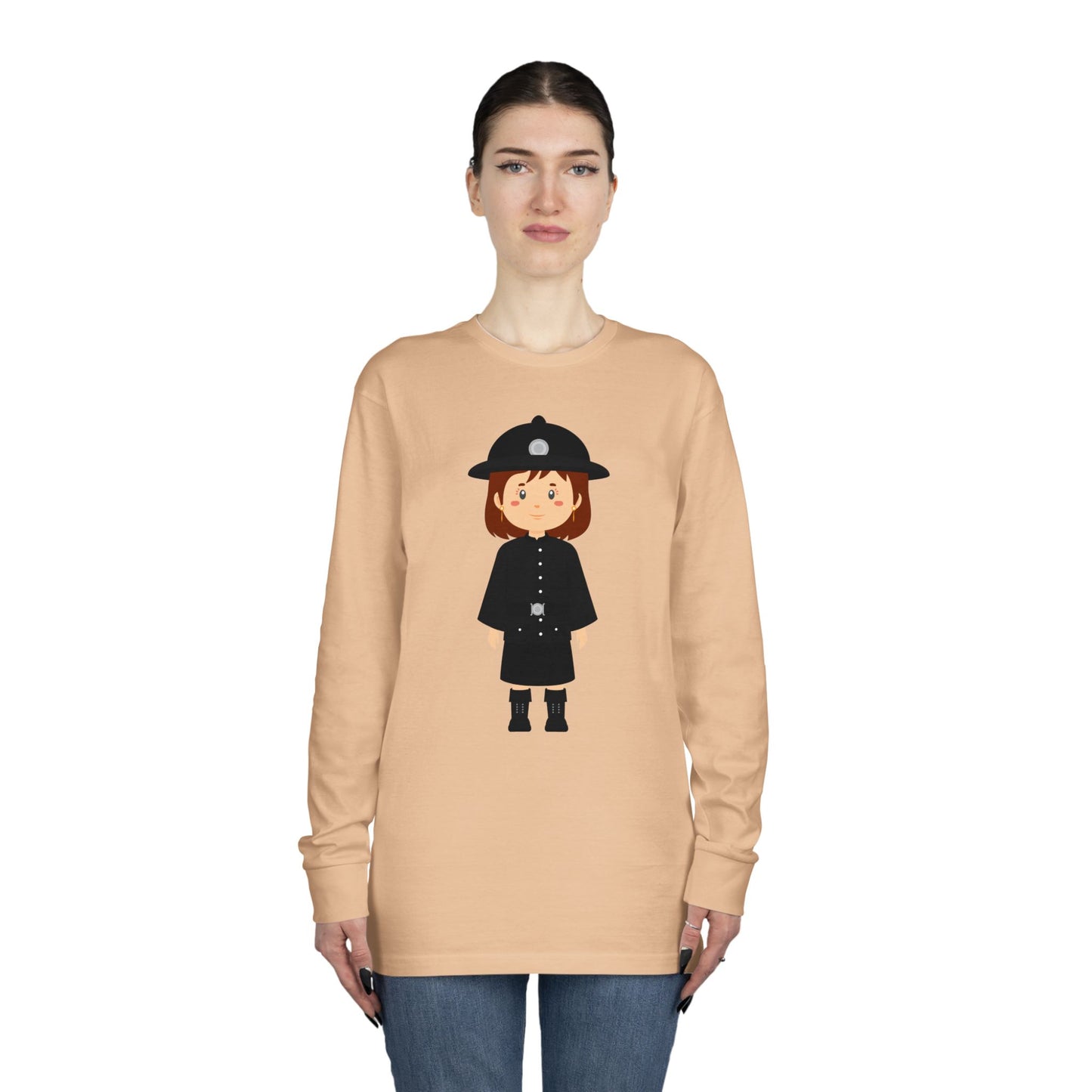 Long Sleeve Crewneck Tee - British Soldier - Honorable Classic Military Elegance
