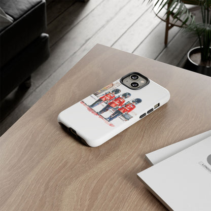 Phone Case with Royal Guard Design, Unique Cell Cover, London Souvenir, Tough Phone Case, Gift for Travelers, Stylish Street Photography