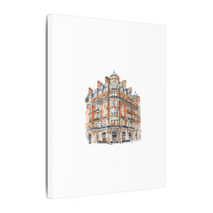 Artistic Matte Canvas Print of Historic Building, Wall Art Decor, Home Interior, Unique Gift, Fine Art, Architecture Lover, Urban Design