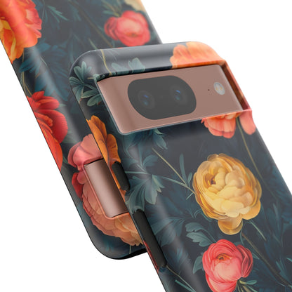 Floral Phone Case - Tough Cases, Stylish Protection, Gift for Flower Lovers, Customizable Cover, Floral Design Mobile Accessory
