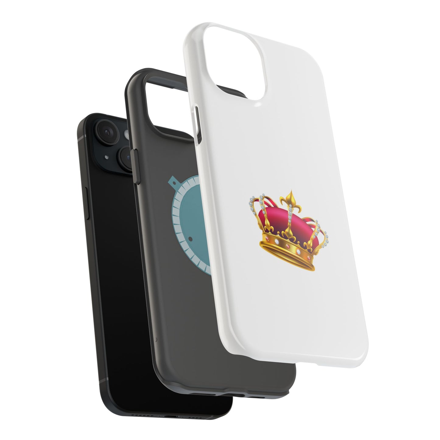 Crown Magnet Phone Cases, Trendy iPhone Covers, Gifts for Her, Birthday Accessories, Unique Custom Cases, Stylish Phone Protection