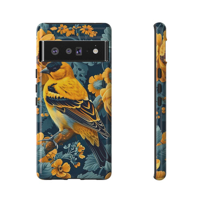 Colorful Bird Phone Case, Tough Phone Cover, Floral Phone Accessories, Nature Lover Gift, Unique Smartphone Case, Birthday Present