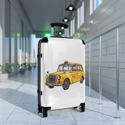 London Black Cab Illustration  Suitcase