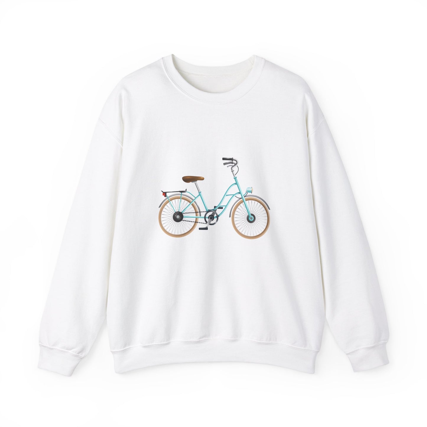 Unisex Heavy Blend™ Crewneck Sweatshirt Adorable - London's Style Classic Bicycle
